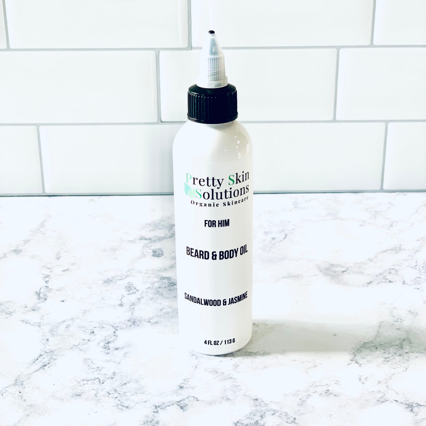FOR HIM SANDALWOOD & JASMINE BEARD & BODY OIL 4 OZ