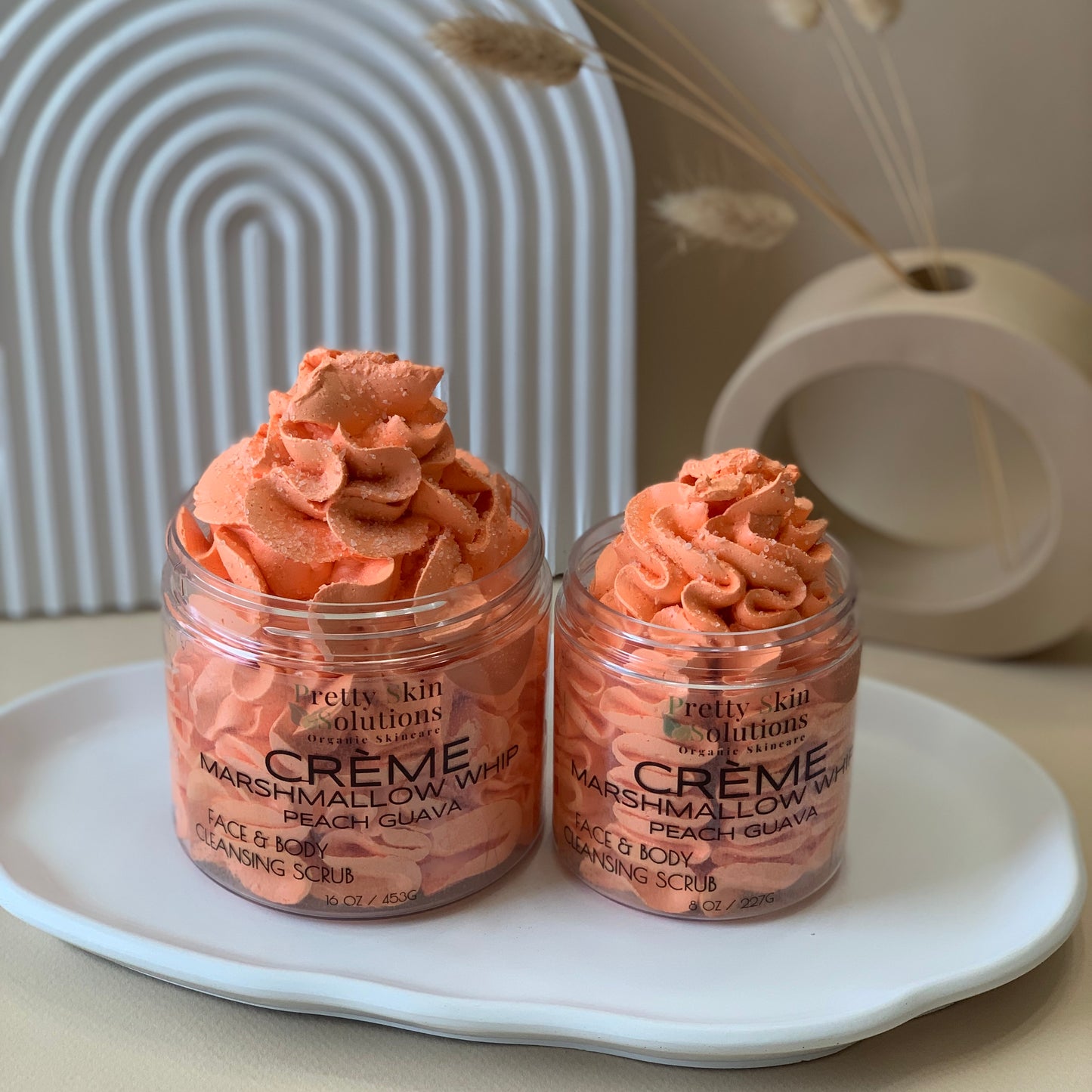 CRÈME MARSHMALLOW WHIP PEACH GUAVA FOAMING SCRUB