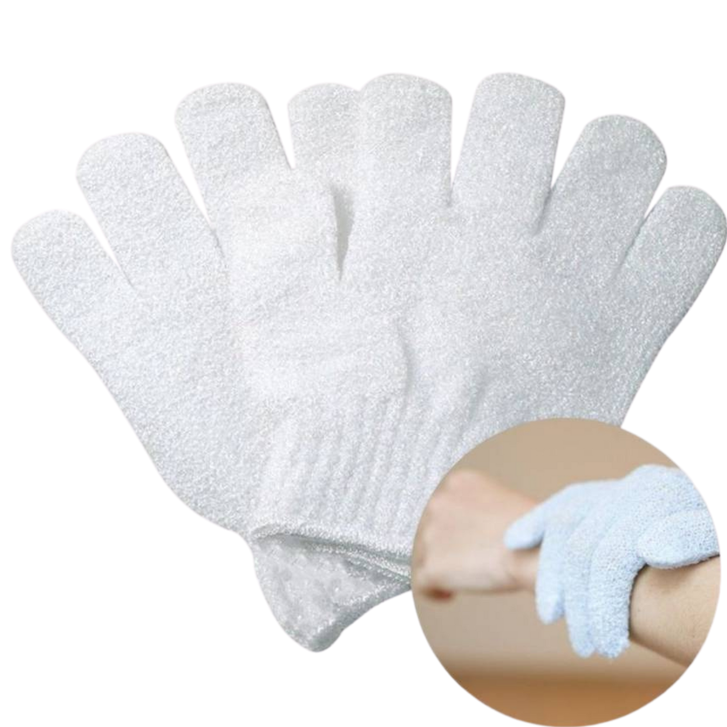 EXFOLIATING BATH GLOVES
